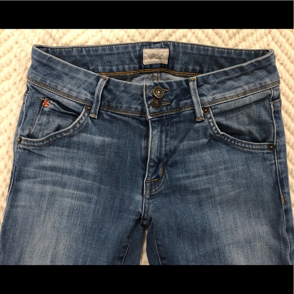 Hudson bootleg light wash jeans